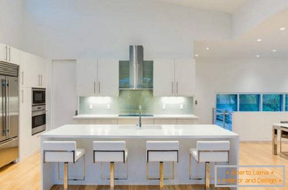angular kitchen in a modern style, photo 33