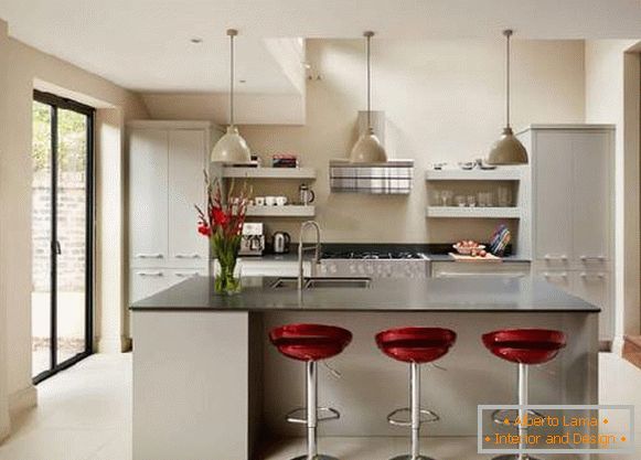 design of kitchen in a modern style, photo 6