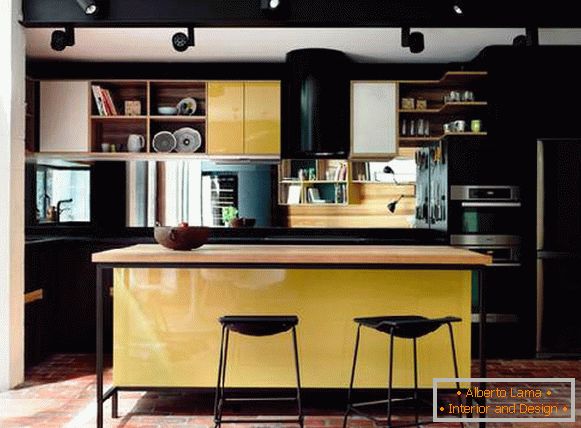 modern kitchen with breakfast bar, photo 64