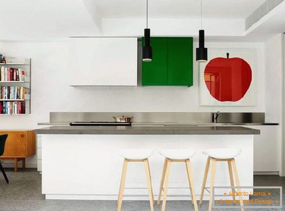 modern kitchen with breakfast bar, photo 69