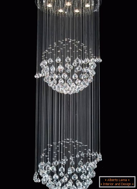 Beautiful crystal chandeliers