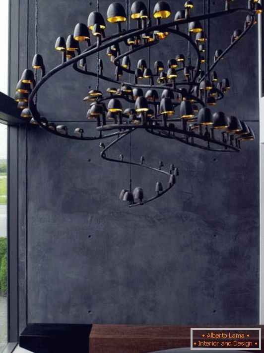 Modern black chandeliers