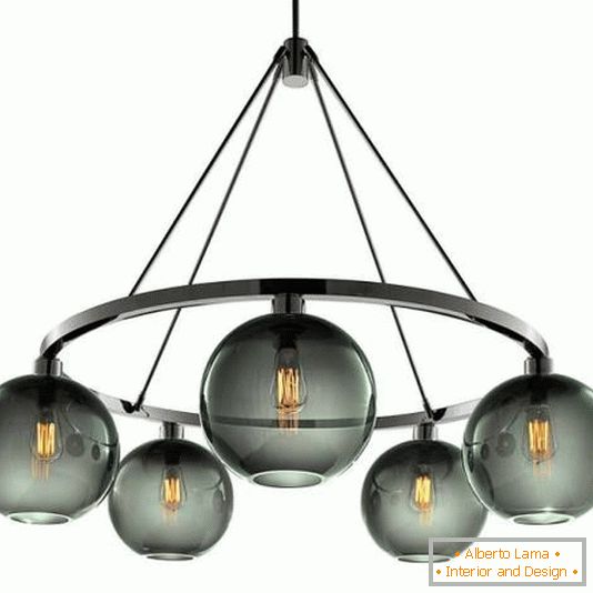 Ceiling lamp with Addison lamps