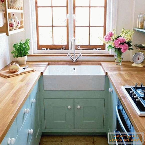 angular kitchen in a modern style, photo 19
