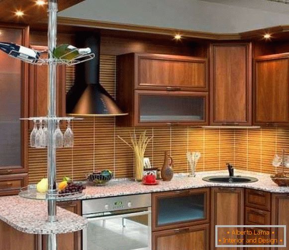 modern kitchen with breakfast bar, photo 50