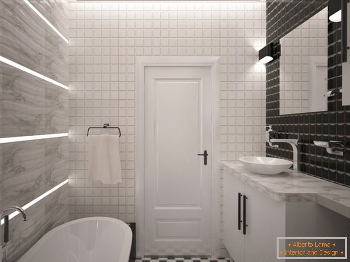 Design of a small bathroom