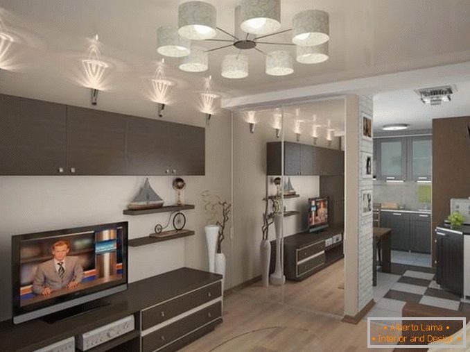 Design of a two-room apartment for a family with a child - the best ideas 2017