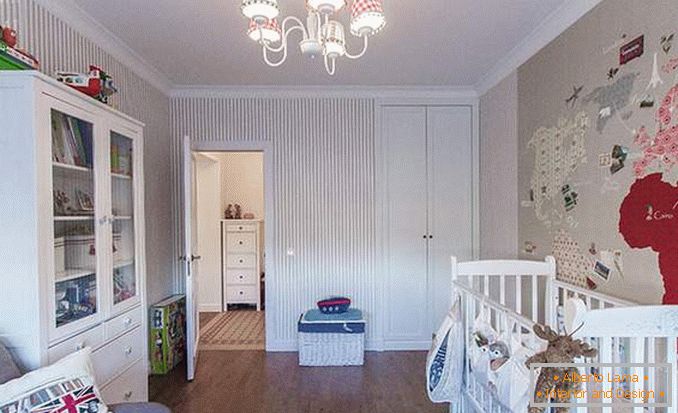 Design of a two-room apartment for a family with a child - a photo of a children's room
