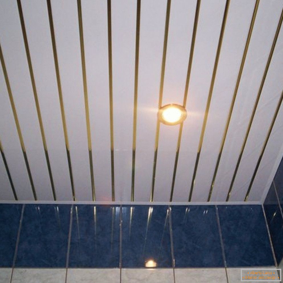 Bathroom with PVC ceiling