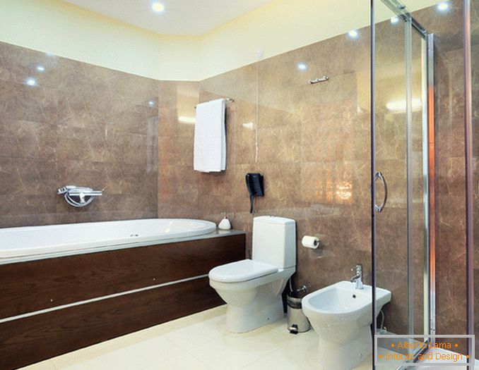 Bathroom interior in a private house, фото 24