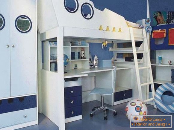 interior of a children's room for a boy of 7 years old, photo 16
