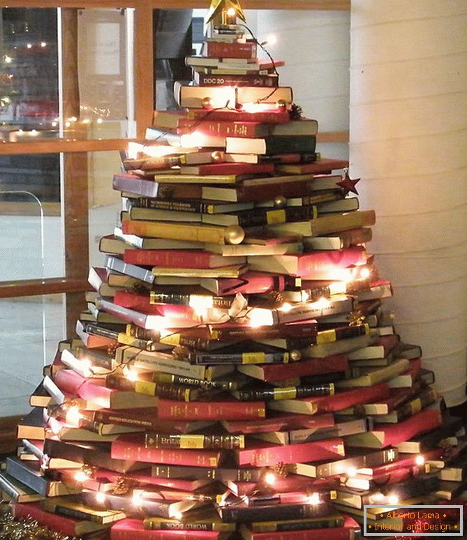 New Year's interior from books