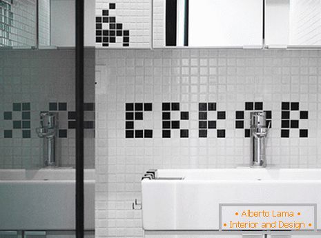 Bathroom design in minimalism style