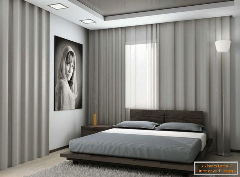 Bedroom in the style of minimalism - 70 photos of the