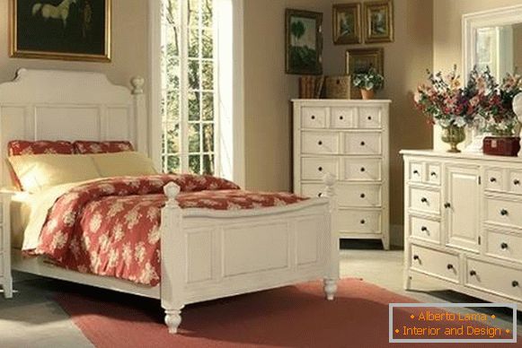 Furniture set for bedroom in the style of Provence