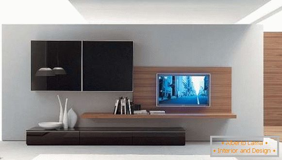 beautiful walls in the living room in a modern style, photo 22
