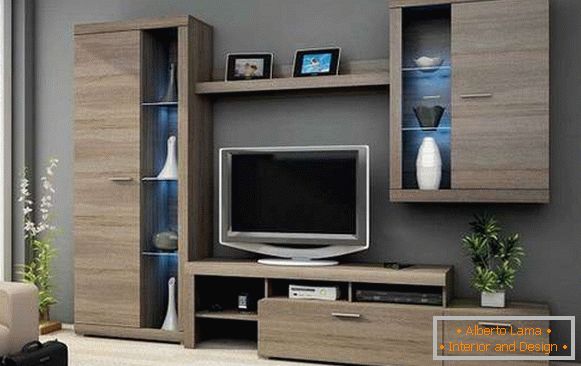 furniture in the living room in a modern style, photo 8