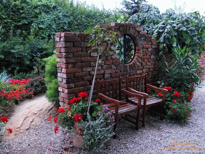 A secluded place in the garden
