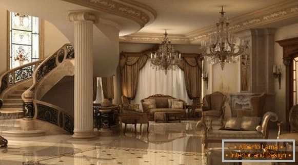 Interior design in classical style, фото 2