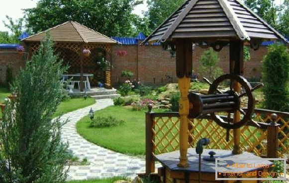 landscape design in country style, photo 37