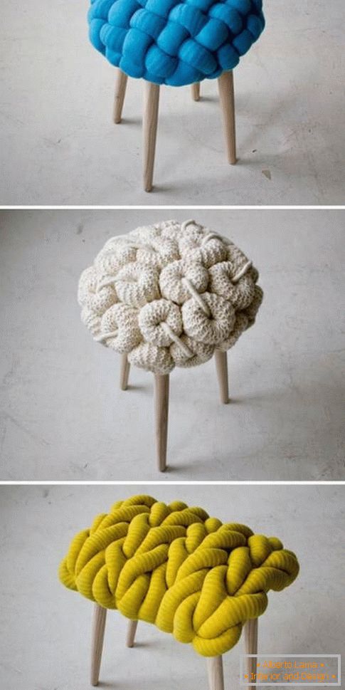 Stools with a soft seat