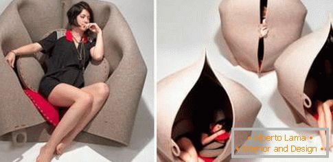Comfortable armchair Hush pod by Freyja Sewell