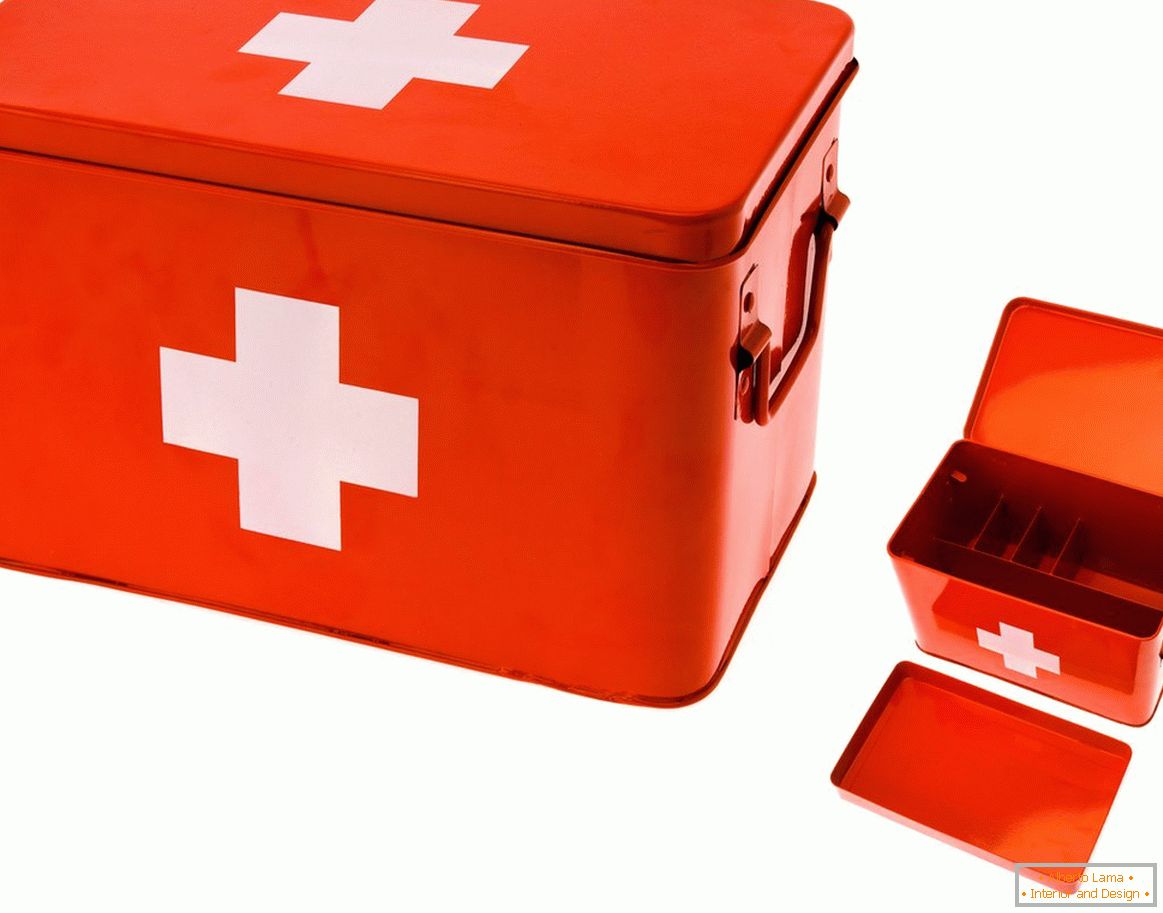 Stylish pharmacy box with a cross