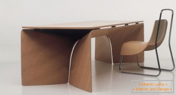 Curved plywood table, photo 11