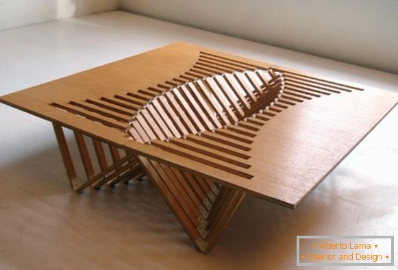 Coffee table from plywood, photo 43