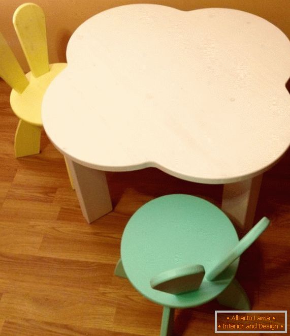 Children's table from plywood, photo 58