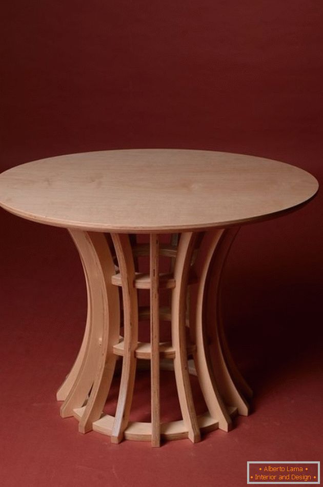 Dining table from plywood, photo 14