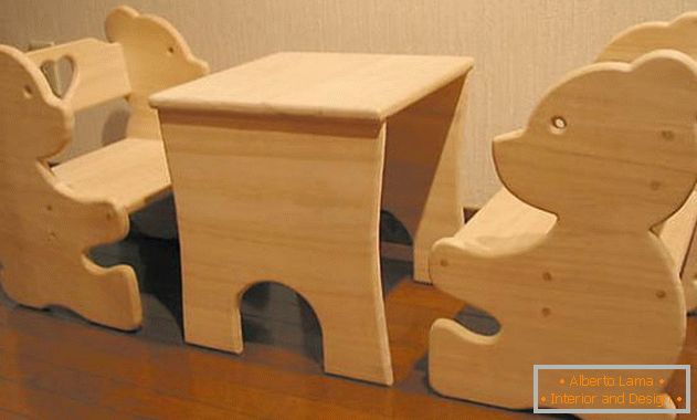 Children's table from plywood own hands, фото 18