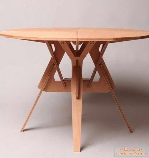 Dining table from plywood, photo 12