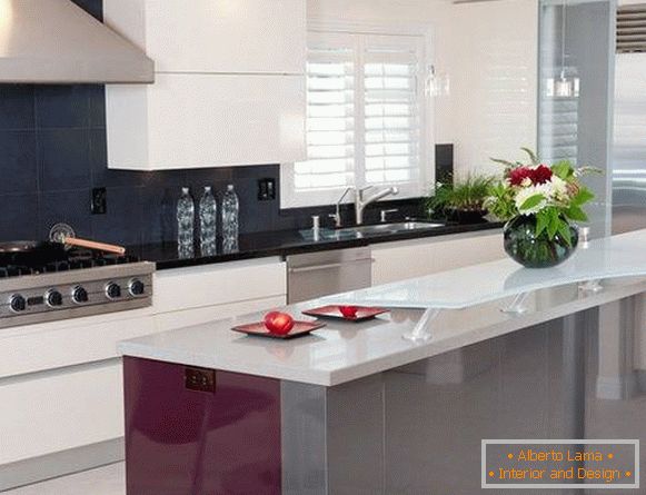 Glass countertops for kitchen