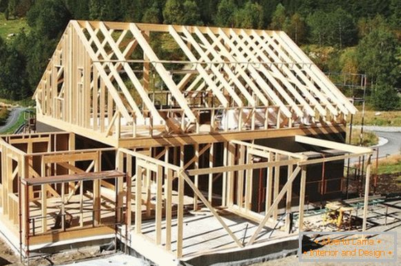 Frame-frame technology of construction of frame houses фото 1