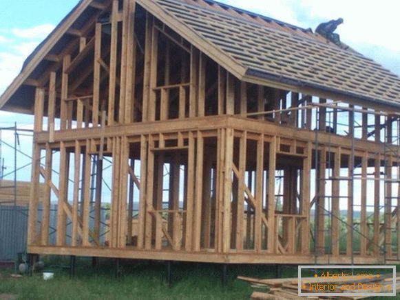 Frame-frame technology of construction of frame houses фото 3