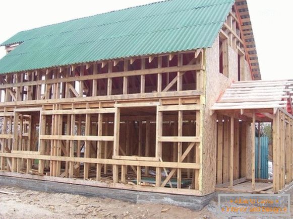 Panel-frame technology of frame house construction фото 3