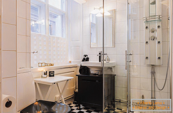 Bathroom studio apartment in Stockholm