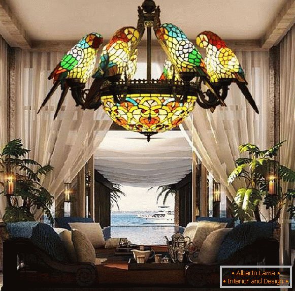 luminaires made of colored glass in Oriental style, photo 32
