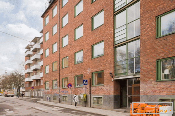 Registration of studio apartment in light Scandinavian style