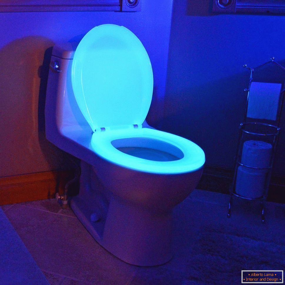 Toilet with light