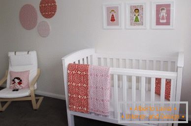 Interior of a small child's room for a girl