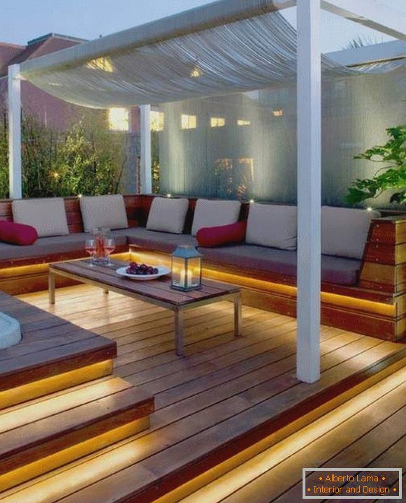 The most beautiful terraces and verandas - photos for 2016