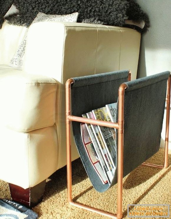 Narrow coffee table with your own hands