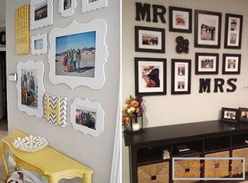 Decor with photo frames