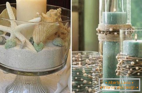 Comfort in the house with decorative candles
