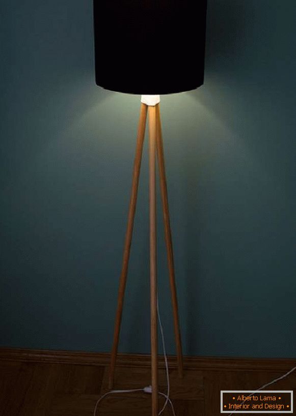 floor lamp by own hands, photo 19
