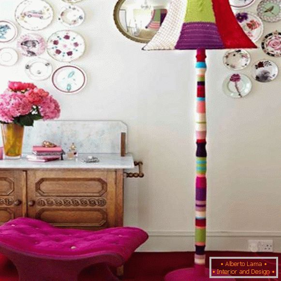 floor lamp by own hands, photo 9
