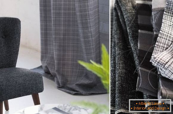 Tweed for furniture upholstery and curtains - autumn trends 2015