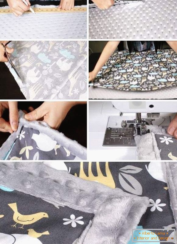 How to sew a bedspread on a bed with your own hands